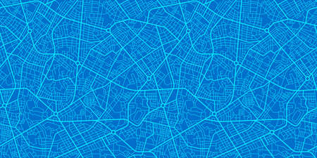 Urban vector city map seamless textureのイラスト素材