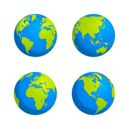 World Globe Mapsのイラスト素材