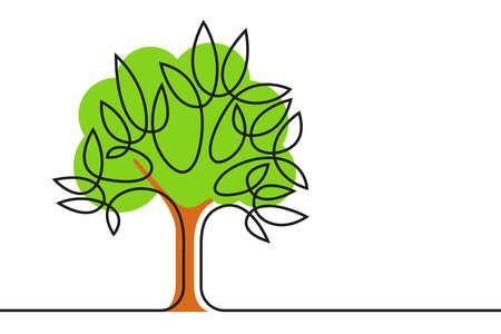 Stylized vector tree   iconのイラスト素材