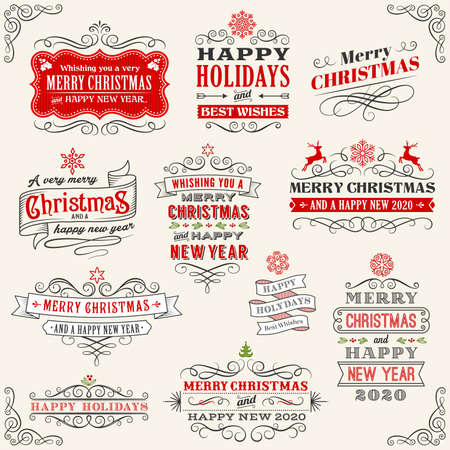 Christmas collectionのイラスト素材