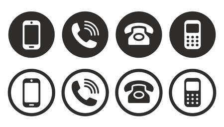 Phone icon collection. Call sign. Vectorのイラスト素材