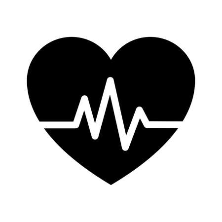 Heart beat iconのイラスト素材