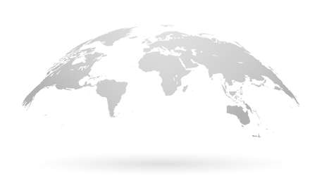 Spherical Curved Gray World Mapのイラスト素材