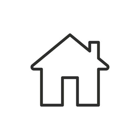 House icon. Vector illustrationのイラスト素材
