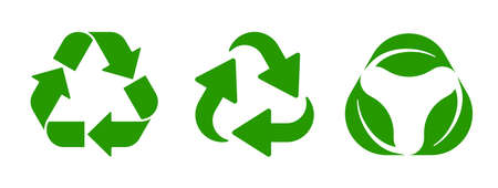 Set recycle icon sign â stock vectorのイラスト素材