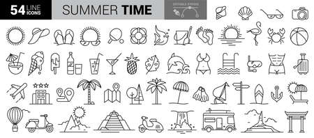Travel hand-draw doodle backround. Tourism and summer sketch with travelling elements. Vector illustrationのイラスト素材