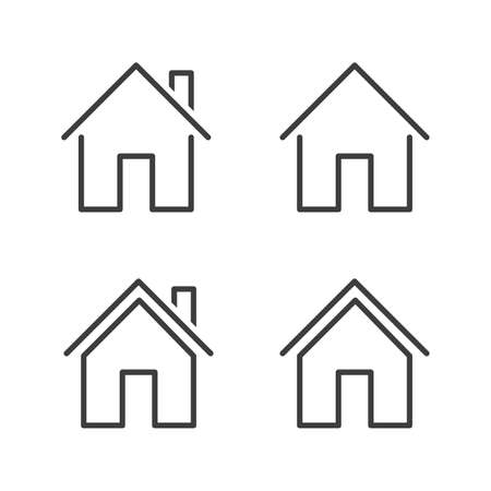 Property Line Icon. Editable Strokeのイラスト素材