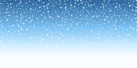 Christmas blue background with snowのイラスト素材
