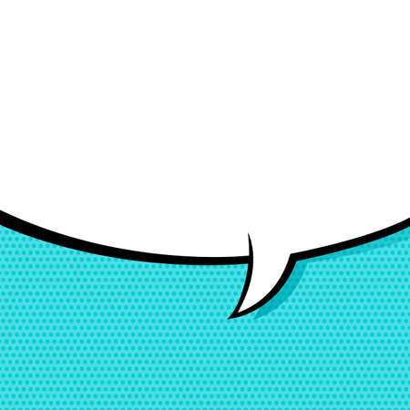 Speech Bubble in Pop Art Style. Vector illustrationのイラスト素材