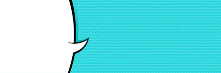 Speech Bubble in Pop Art Style. Vector illustrationのイラスト素材