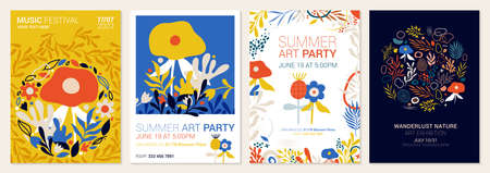 Abstract creative universal artistic templates. Suitable for poster, business card, invitation,...