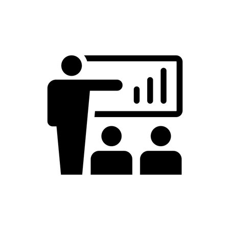 Training icon isolated on white background. Vector illustrationのイラスト素材