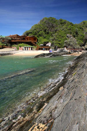 Beautiful tropical coastal resort at the beachの写真素材