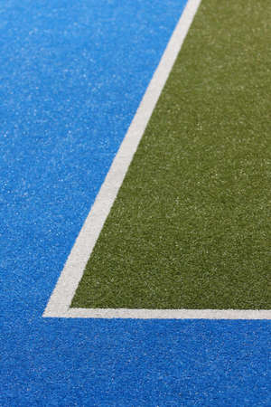 Corner lines of an hockey fieldの写真素材