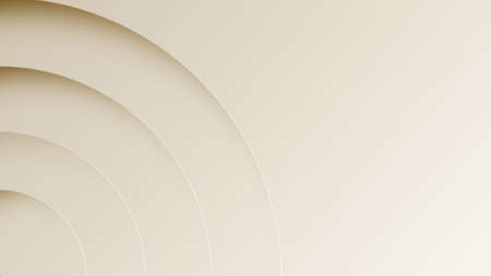 Abstract geometric circle pattern template that forming patterns with shadows and gradient on beige background. Technology concept with copy space for intro use in minimal style.の写真素材