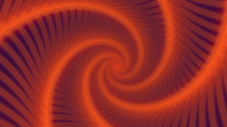Loopable abstract digital neon geometric tunnel background. Futuristic sparkling pattern that moves forward with dark blue and red colors. Technology and cyber concept with copy spaceの写真素材
