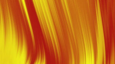 Fluid vibrant gradient of yellow red colors with smooth movement in the frame swaying to the side with copy space. Abstract lines background conceptの写真素材
