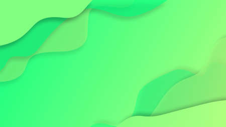 Waves gradient abstract background at the top and bottom corner of acid green colors of 2022 year...