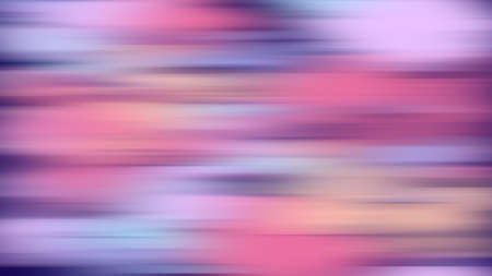 Twisted vibrant iridescent gradient blurred of purple pink blue and peach colors with smooth movement of the gradient in the frame with copy space. Abstract horizontal lines conceptの写真素材
