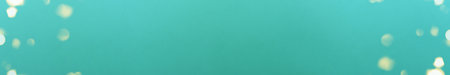 Banner of Christmas bright gold colors bokeh different sizes on the left and right on vibrant cyan...