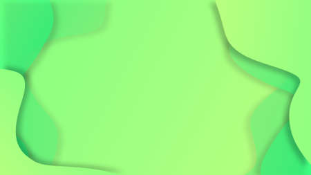 Waves gradient abstract background on the left and right of acid green colors of 2022 year concept...