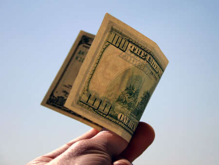 100 dollars billの写真素材