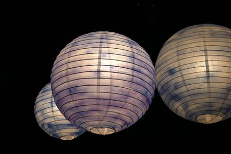 Lighting in TV studio- big color bubblesの写真素材