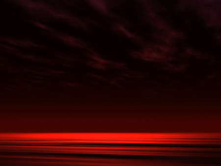 Night ocean backgroundの写真素材