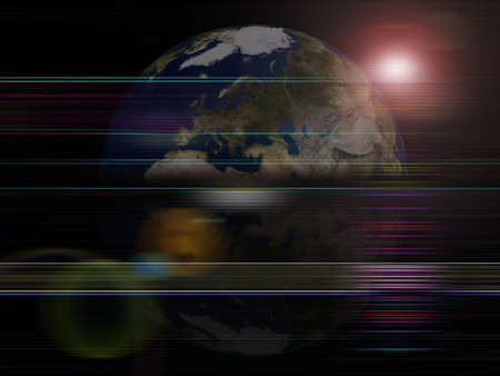 Global background series- Earth planetの写真素材