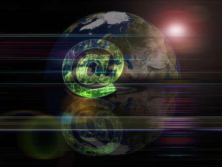 Global background series- E-mailの写真素材