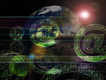 Global background series- E-mailの写真素材