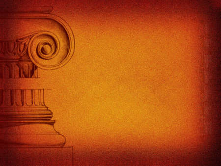 Background. Retro mode, rusty, with column detailの写真素材