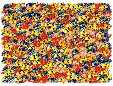 Fishes background. From The Nature background seriesの写真素材