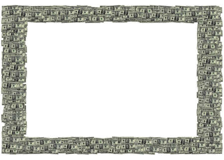 USA Dollars frame. From The Business Frames seriesの写真素材