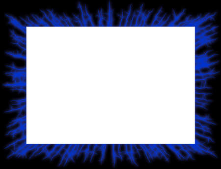 Lightning frame, blueの写真素材