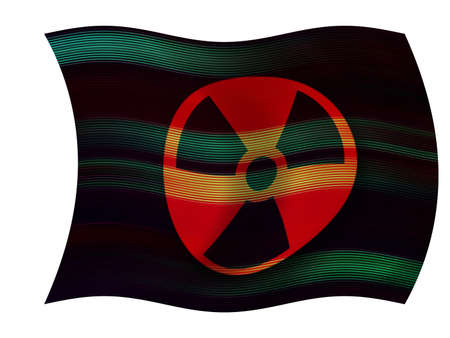 Radiation warning flag