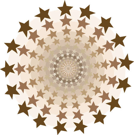 Stars circles tunnel - very detailedのイラスト素材
