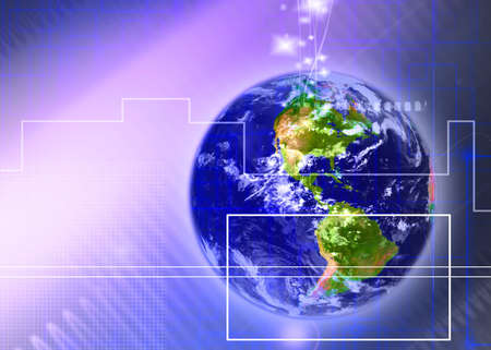 Abstract business and information technologies background