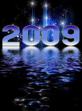 New Year festive starry and cosmic backgroundの写真素材