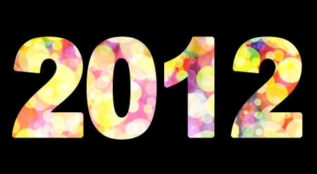 2012 Year, graphic and artistic illustration の写真素材