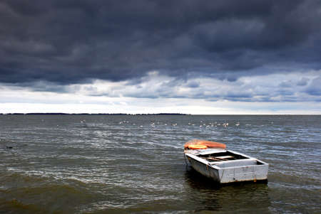 Nature scene with a boatの写真素材