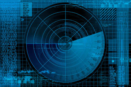 Abstract radar illustrationの写真素材