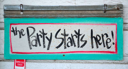 Party Signの写真素材