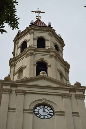 Historic Church Tower in St. Augustine, Florida. 1の写真素材