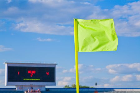 Flag, tablo at a stadiumの写真素材