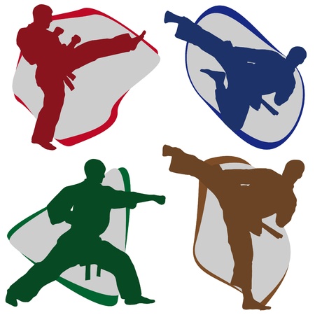 MARTIAL ARTS ORIGINAL SETのイラスト素材