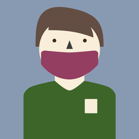 Pop art poster creative portrait. Vector.