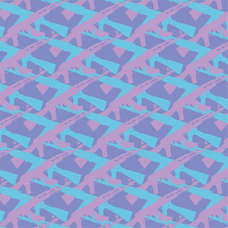 Russian Army riffle AK camouflage military pattern tactical designのイラスト素材