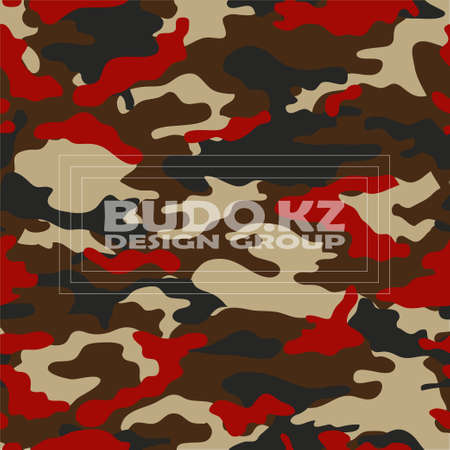 Military and hunting camouflage seamless pattern.のイラスト素材