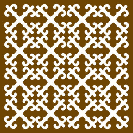 Ethnic patterns. Traditions of nomads, Kazakh steppes, Asian Mongolian Caucasusのイラスト素材